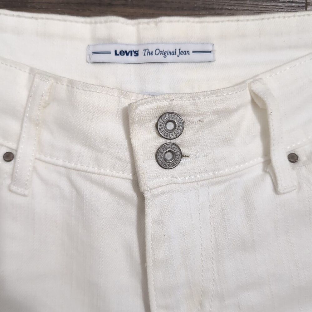 Levi's Skinny Ankle White‎ Jeans Women 28x26 Mid Rise Denim Pants Stretch 4N